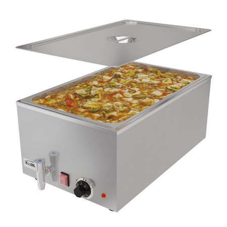 KOOLMORE Commercial Bain Marie Countertop Food Warmer, Soup Station, and Buffet Table Server CFW-1T